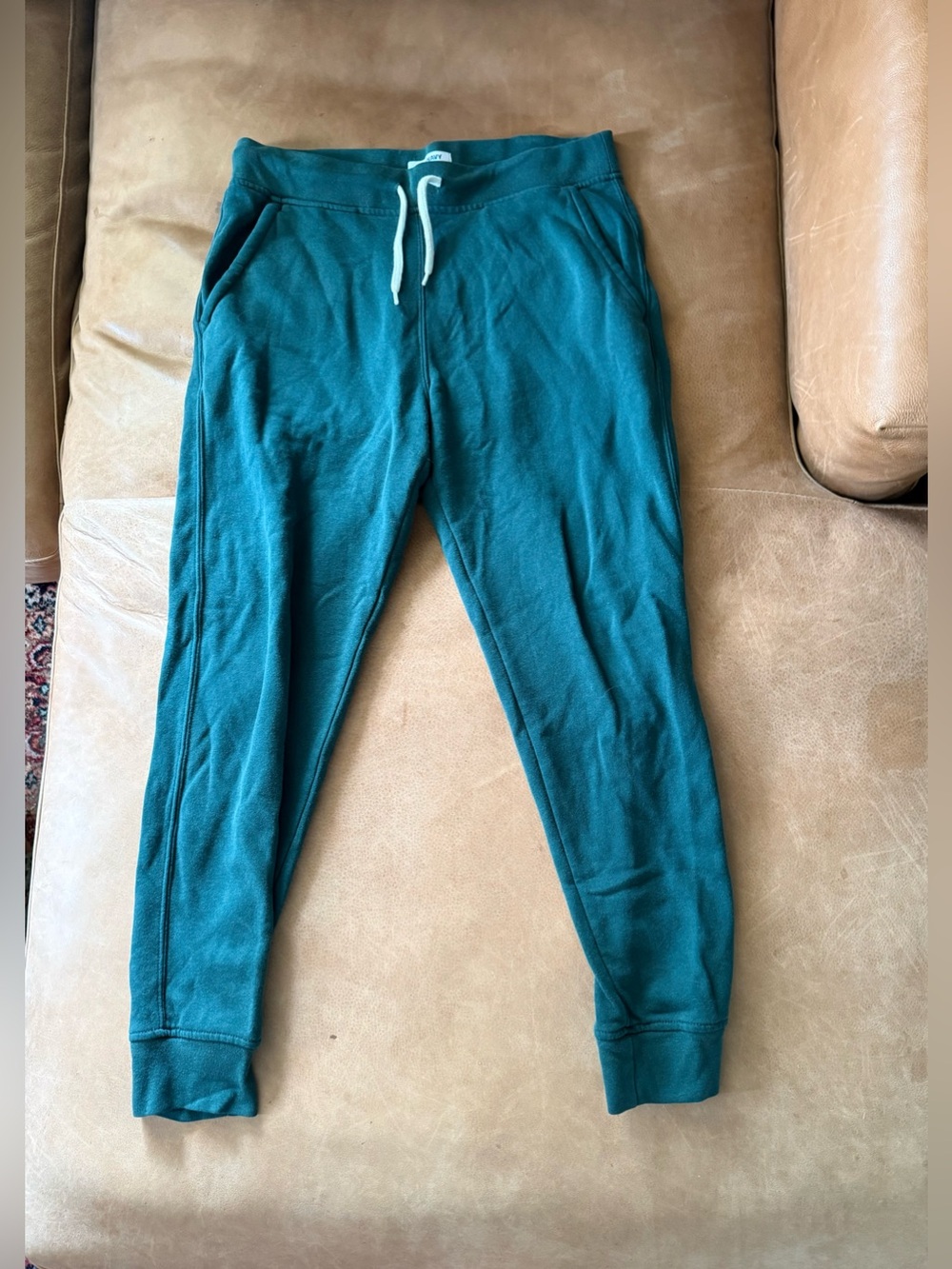 Old Navy Men’s Green Jogger Pants Size M Drawstring Elastic Waist Tapered